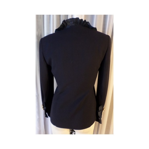 NEW Christian Dior 2 Elegant Black Silk Wool Small - Picture 8 of 8